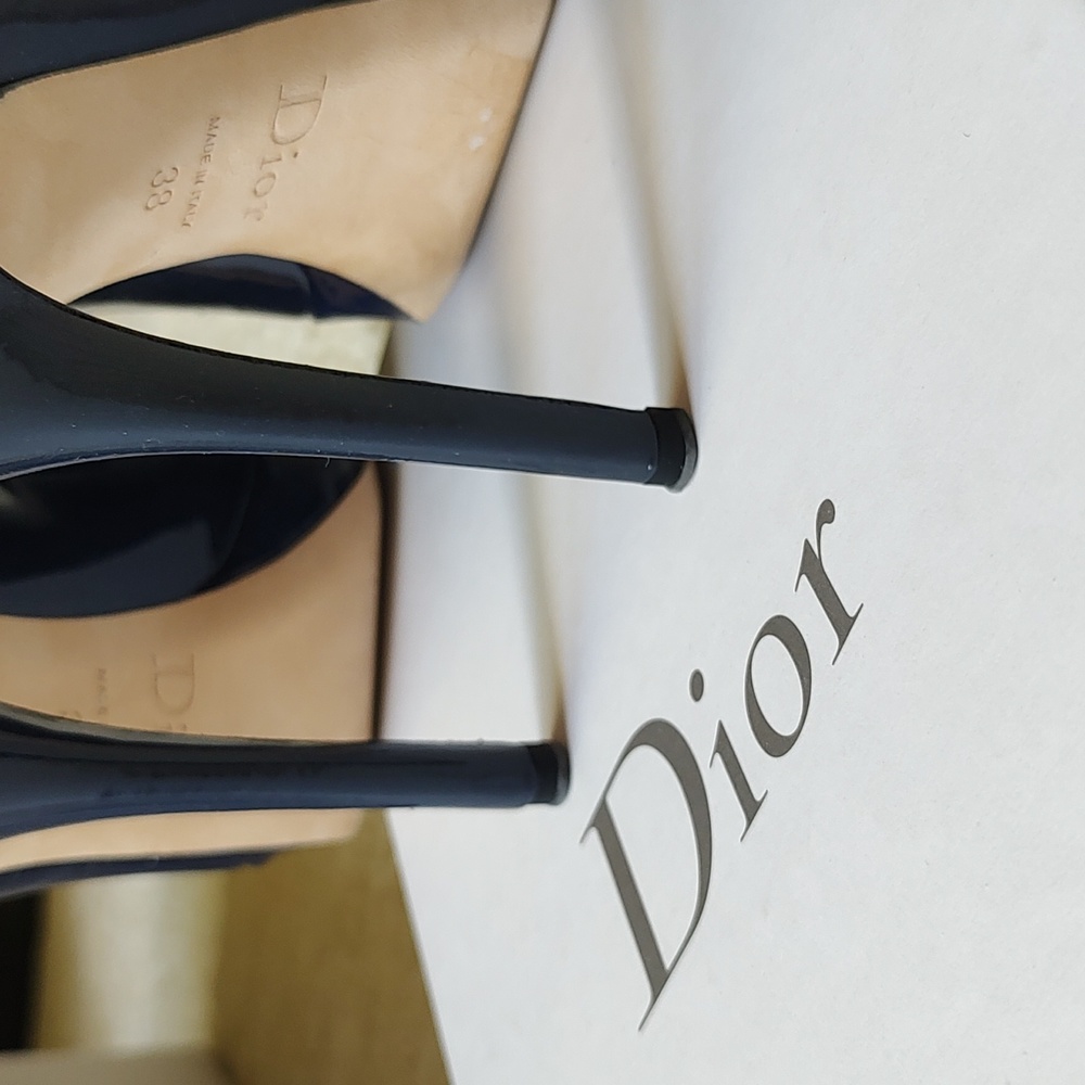 Miss DIOR Escarpin11 Bleu Foncé 38 from Saks Fifth Avenue - Picture 3 of 17